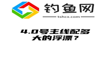 4.0号主线配多大的浮漂？